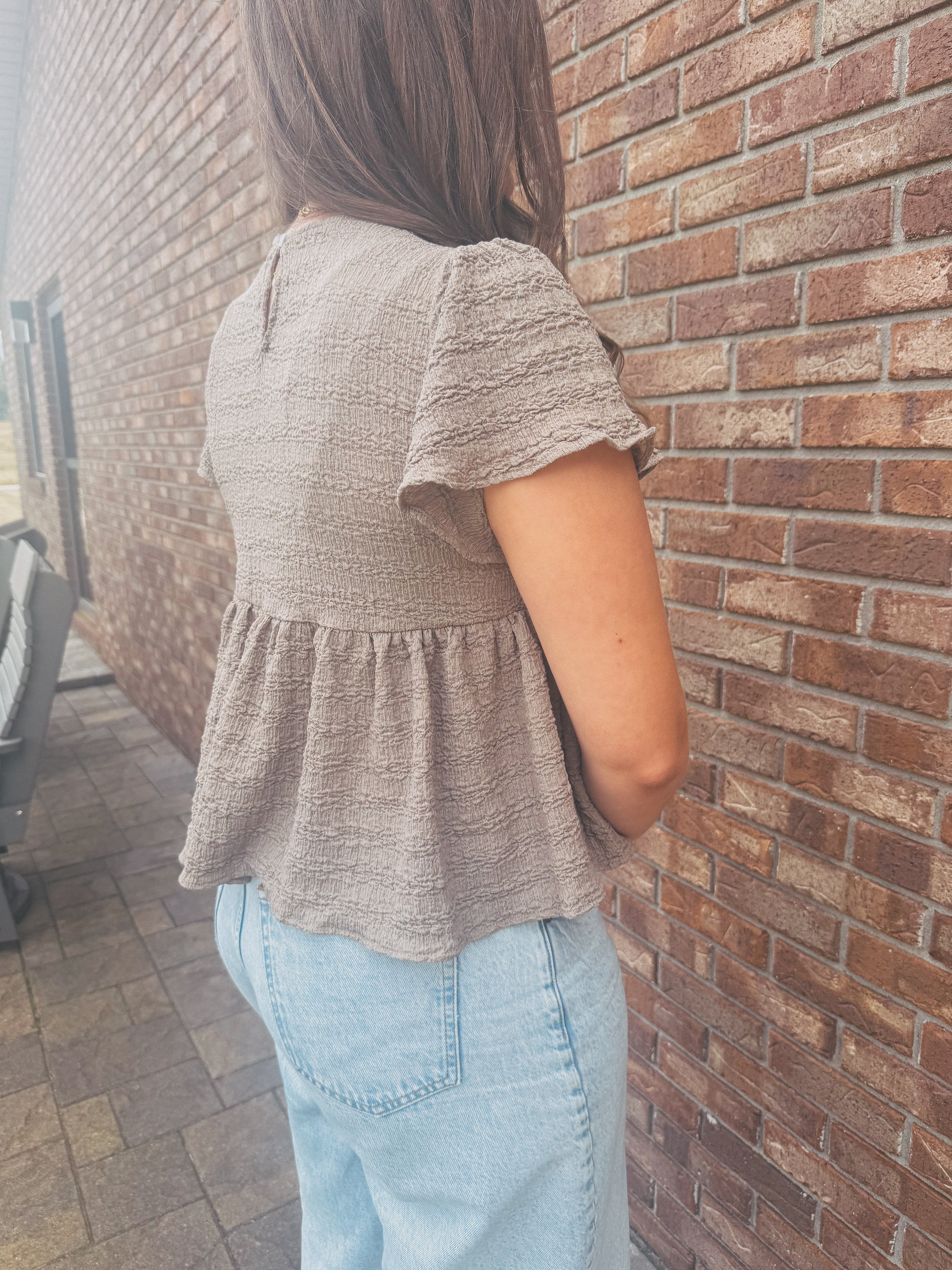 The Golden Hour Ruffle Top