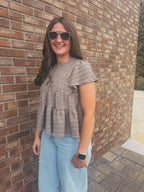 The Golden Hour Ruffle Top