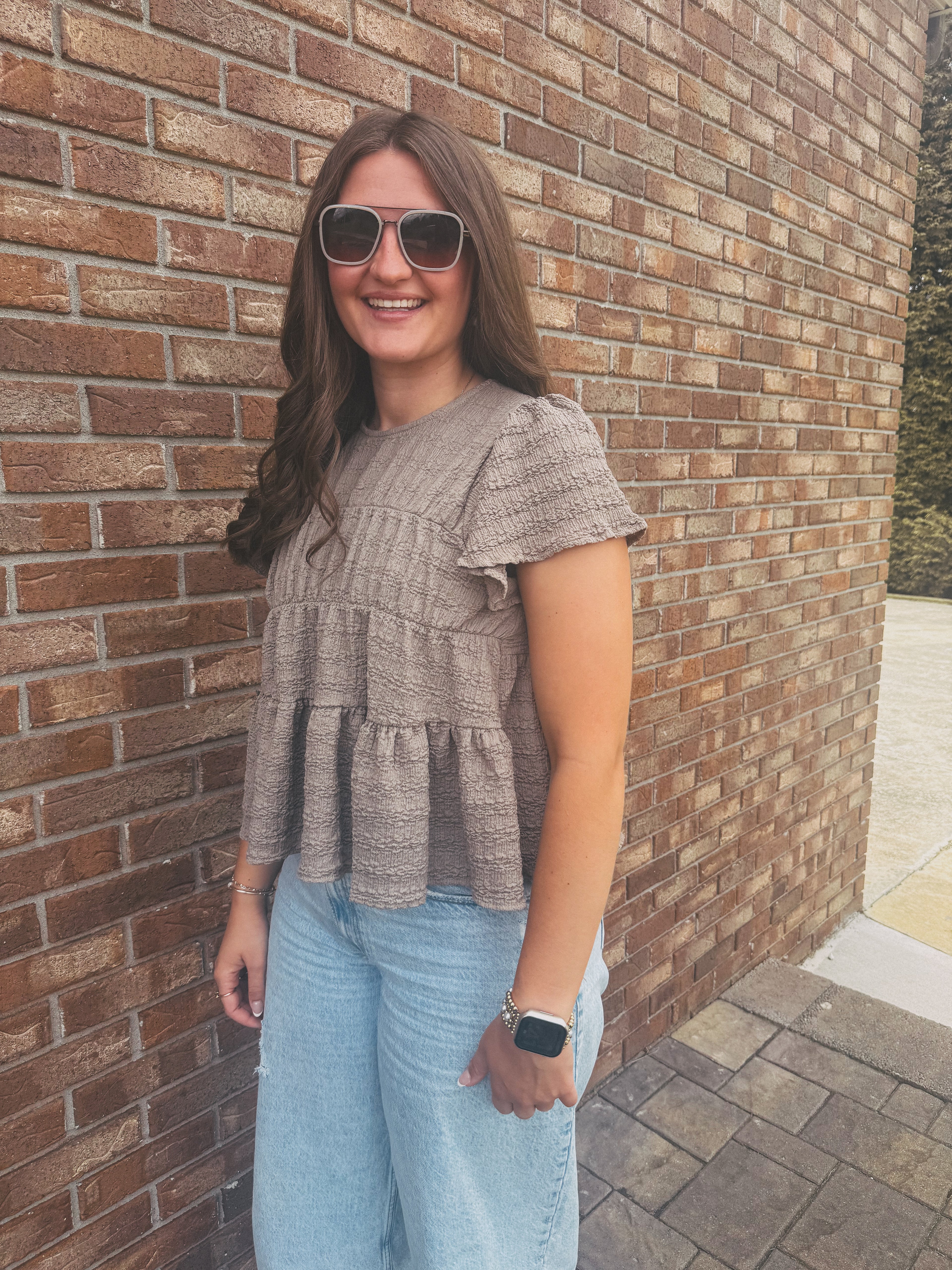 The Golden Hour Ruffle Top